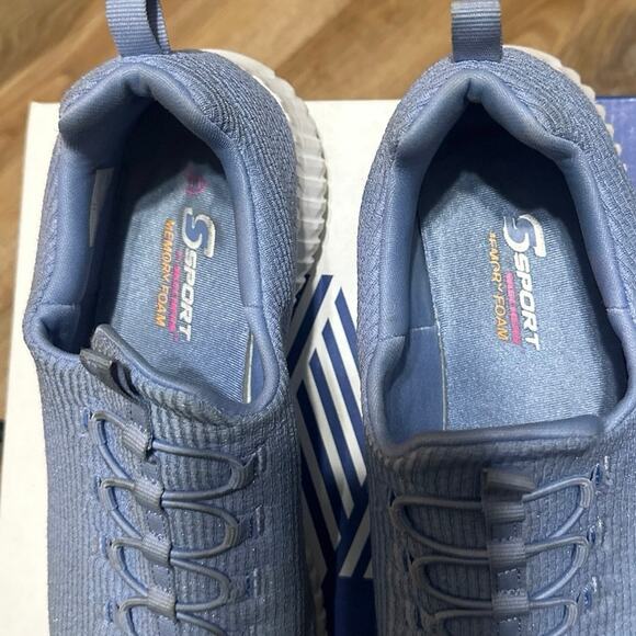 Skechers Sport Shoes Womens 11 Blue Charlize Memory Foam Slip On Comfort Sneaker - Picture 6 of 8